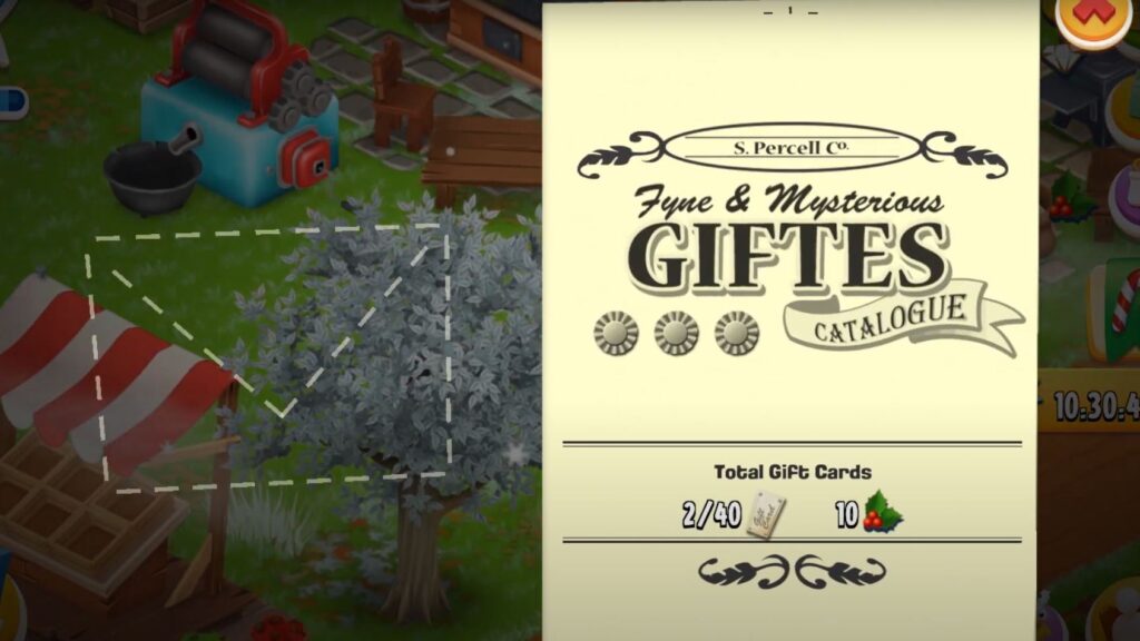 Gift Catalogue on Hay Day