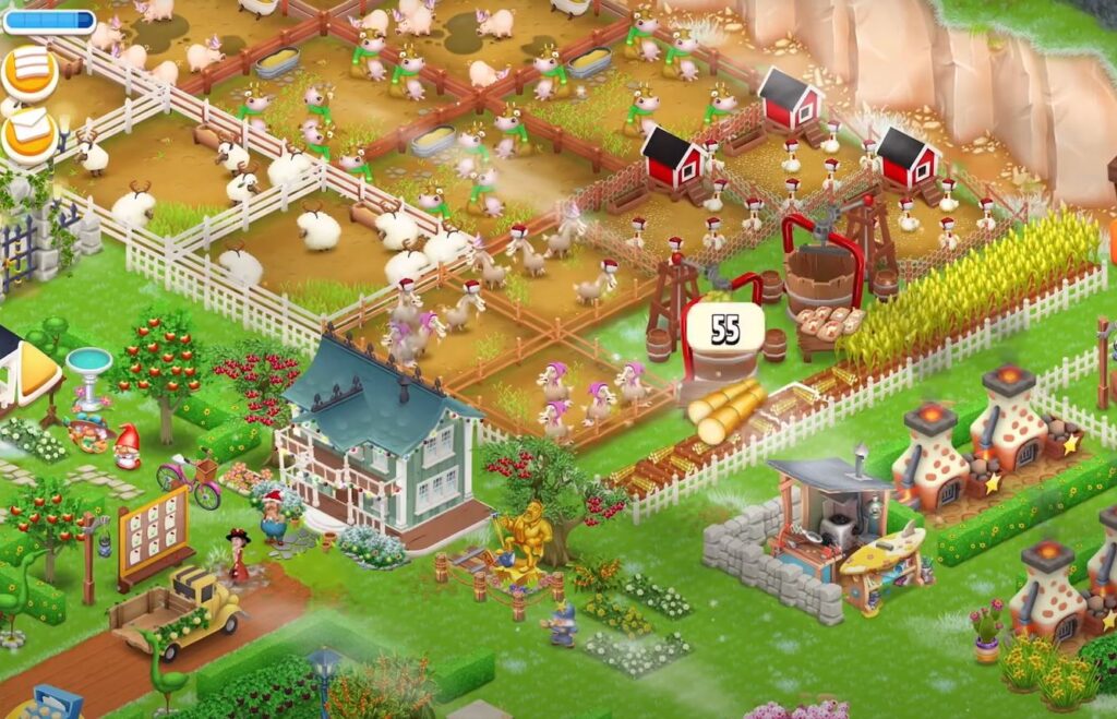 harvesting crops for nails in hay day